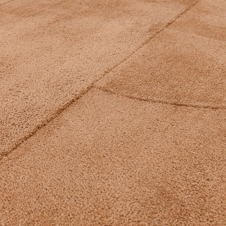 Rug Tova geometric blush pink beige 200x290 cm