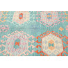 Tappeto Kilim Afghanistan 203x297 Turchese Cora