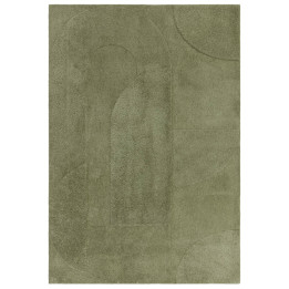 Rug Tova geometric olive green 120x170 cm