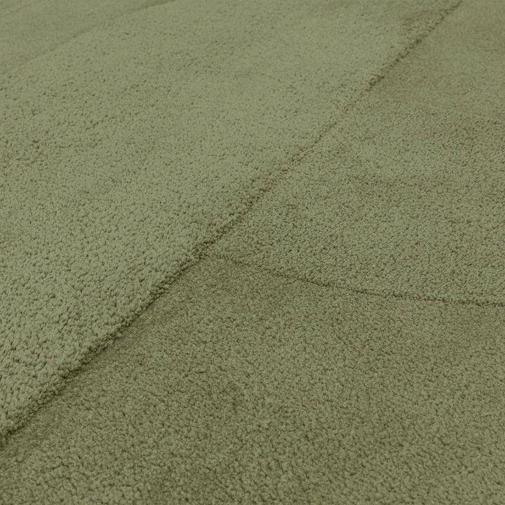Rug Tova geometric olive green 120x170 cm