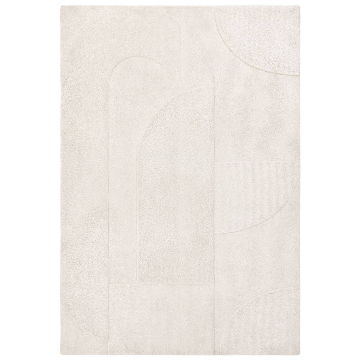 Rug Tova geometric white ivory 120x170 cm