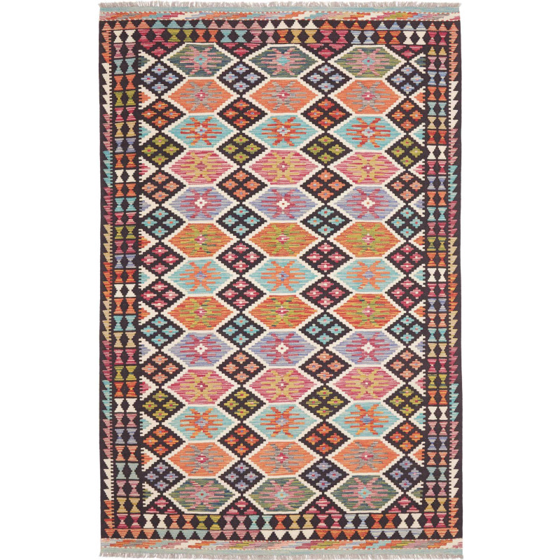Tappeto Kilim Afghanistan 169x257 Marrone Scuro