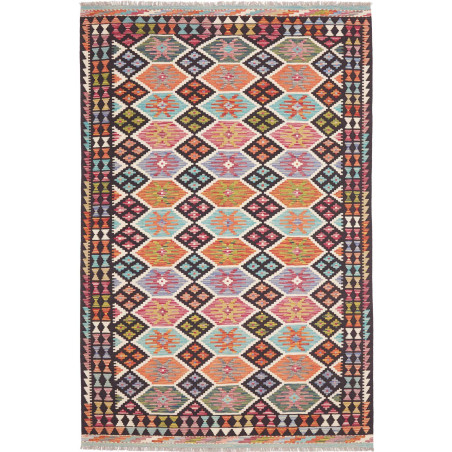 Tappeto Kilim Afghanistan 169x257 Marrone Scuro