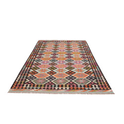 Tappeto Kilim Afghanistan 169x257 Marrone Scuro