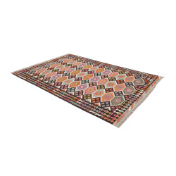 Tappeto Kilim Afghanistan 169x257 Marrone Scuro