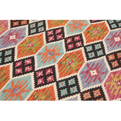Tappeto Kilim Afghanistan 169x257 Marrone Scuro