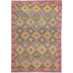 Rug Kilim Afghanistan 171x241 Fuchsia Yellow