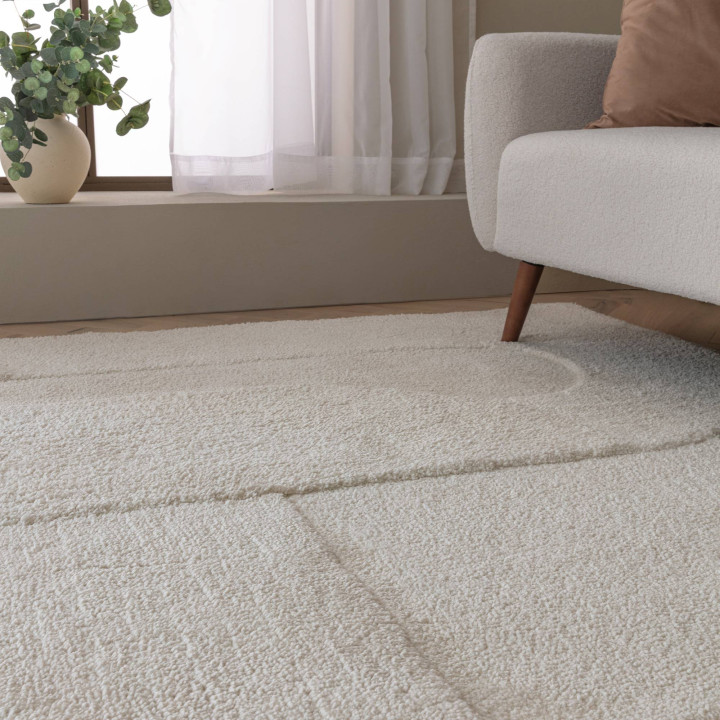Rug Tova geometric white 200x290 cm
