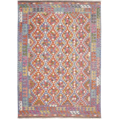 Tappeto Kilim Afghanistan 172x247 Blu Celeste