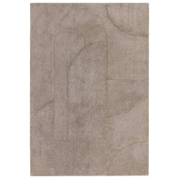 Tappeto Tova geometrico tortora e beige 160x230