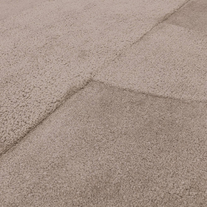 Tappeto Tova geometrico beige e tortora 200x290