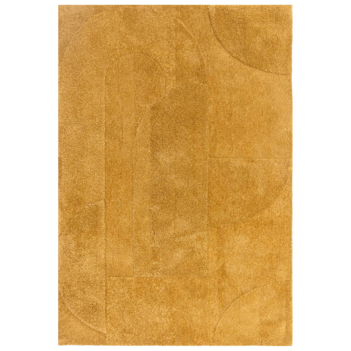 Tappeto Tova geometrico giallo senape e ocra 160