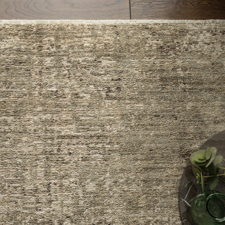 Tappeto Heriz astratto beige e grigio tortora 80