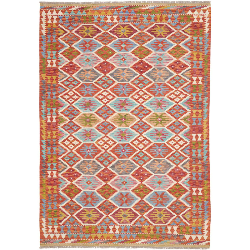 Tappeto Kilim Afghanistan 173x250 Arancio Terra