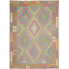 Tappeto Kilim Afghanistan 175x243 Azzurro Rosa