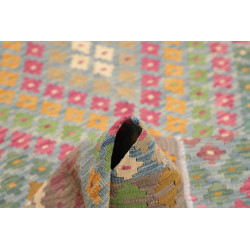 Tappeto Kilim Afghanistan 175x243 Azzurro Rosa