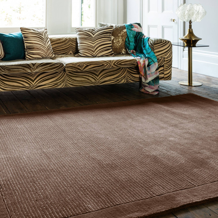 Rug York geometric brown 120x170 cm