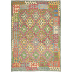 Tappeto Kilim Afghanistan 176x247 Muted Verde