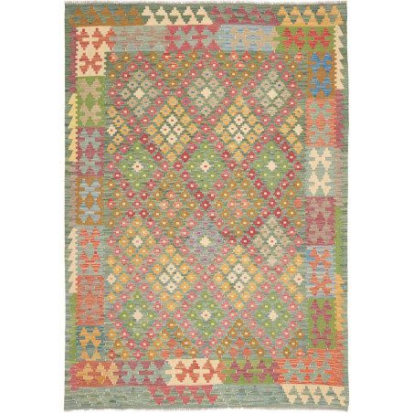 Tappeto Kilim Afghanistan 176x247 Muted Verde