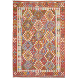 Tappeto Kilim Afghanistan 176x253 Rosso Terraco