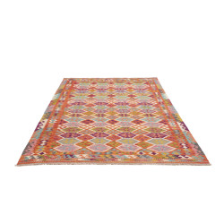 Tappeto Kilim Afghanistan 176x257 Arancione Ter
