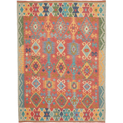 Tappeto Kilim Afghanistan 178x245 Rosso Terra