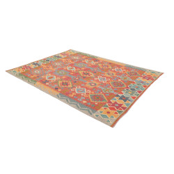 Tappeto Kilim Afghanistan 178x245 Rosso Terra