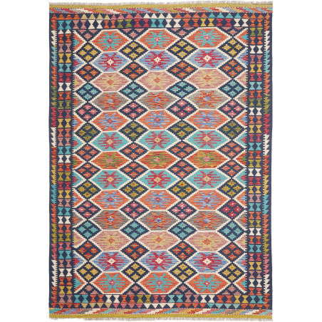 Tappeto Kilim Afghanistan 179x253 Blu Scuro
