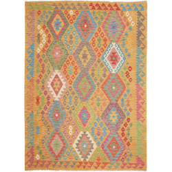 Tappeto Kilim Afghanistan 180x243 Giallo Senape