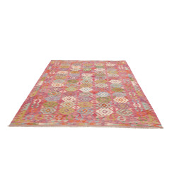 Tappeto Kilim Afghanistan 180x247 Rosso Multico