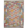 Tappeto Kilim Afghanistan 183x250 Grigio Blu
