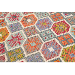 Tappeto Kilim Afghanistan 183x250 Grigio Blu