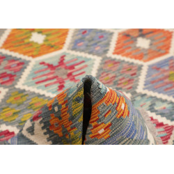 Tappeto Kilim Afghanistan 183x250 Grigio Blu