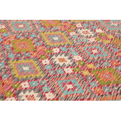 Tappeto Kilim Afghanistan 183x244 Rosso Corallo