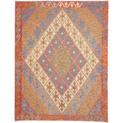 Tappeto Kilim Afghanistan 189x240 Rosso Arancio