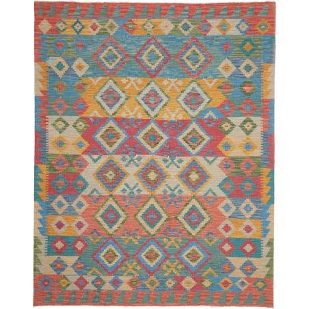 Tappeto Kilim Afghanistan 189x238 Blu Azzurro