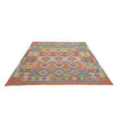 Tappeto Kilim Afghanistan 189x238 Blu Azzurro
