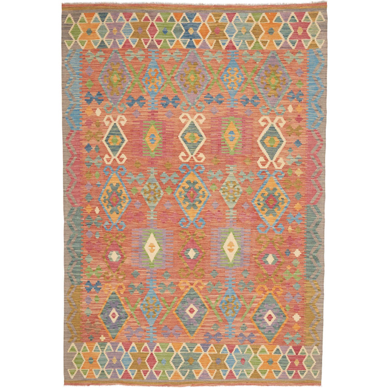 Tappeto Kilim Afghanistan 169x247 Terracotta Az