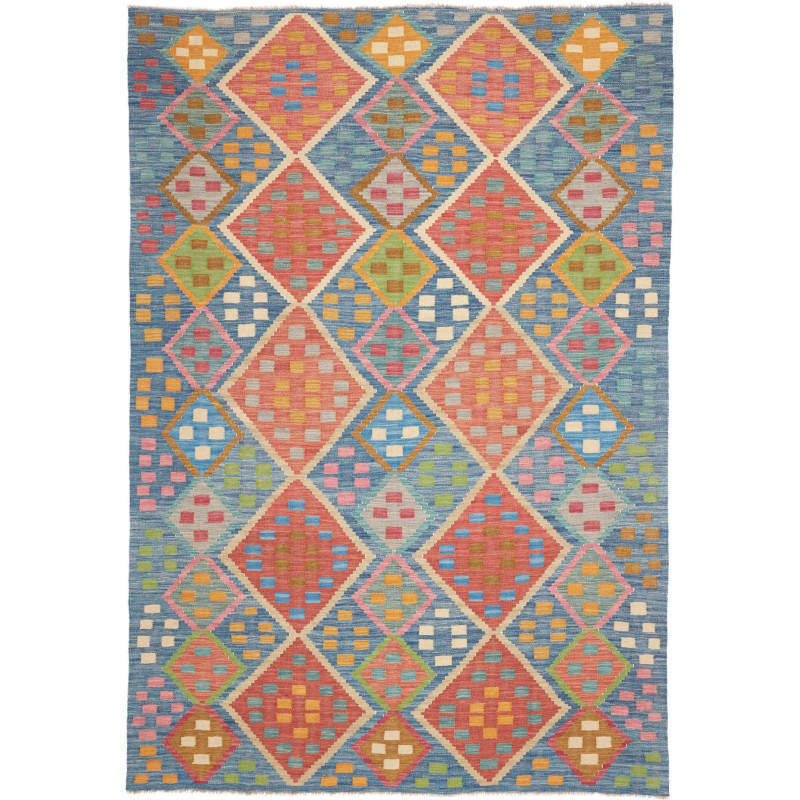 Tappeto Kilim Afghanistan 175x250 Blu Corallo