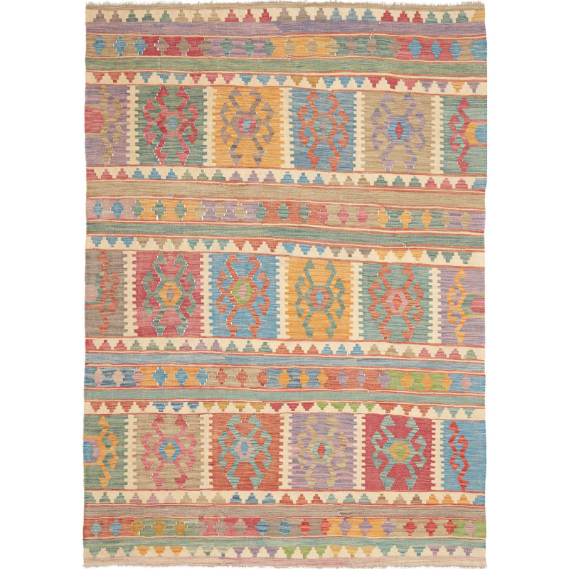 Tappeto Kilim Afghanistan 173x242 Multicolore