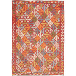 Tappeto Kilim Afghanistan 176x250 Rosso Arancio