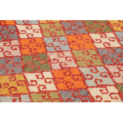Tappeto Kilim Afghanistan 176x250 Rosso Arancio