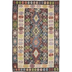 Tappeto Kilim Afghanistan 169x256 Marrone Scuro