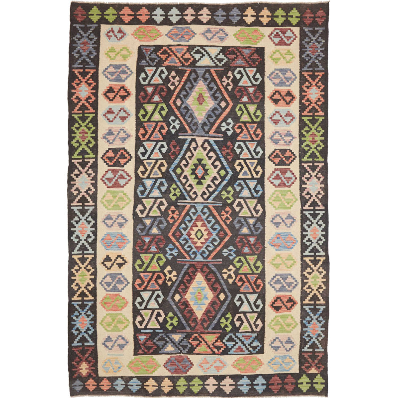 Tappeto Kilim Afghanistan 169x256 Marrone Scuro