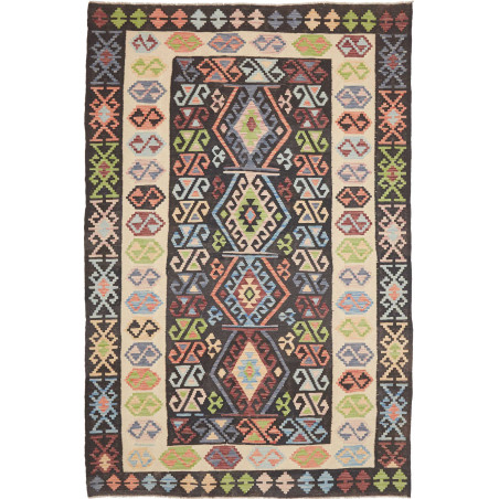 Tappeto Kilim Afghanistan 169x256 Marrone Scuro