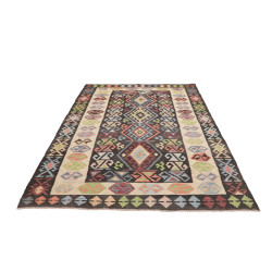 Tappeto Kilim Afghanistan 169x256 Marrone Scuro