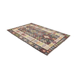 Tappeto Kilim Afghanistan 169x256 Marrone Scuro