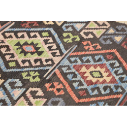 Tappeto Kilim Afghanistan 169x256 Marrone Scuro