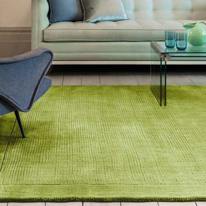 Tappeto York geometrico verde oliva 160x230 cm