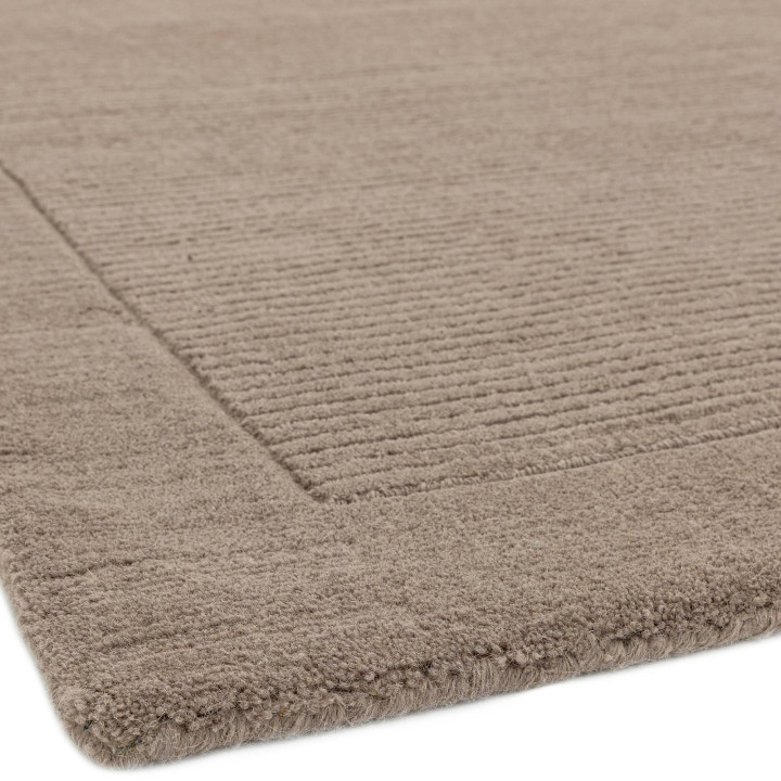 Tappeto York geometrico beige e tortora 80x150 c